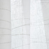 Rideau en lin fin géométrique marron - Ribes y Casals