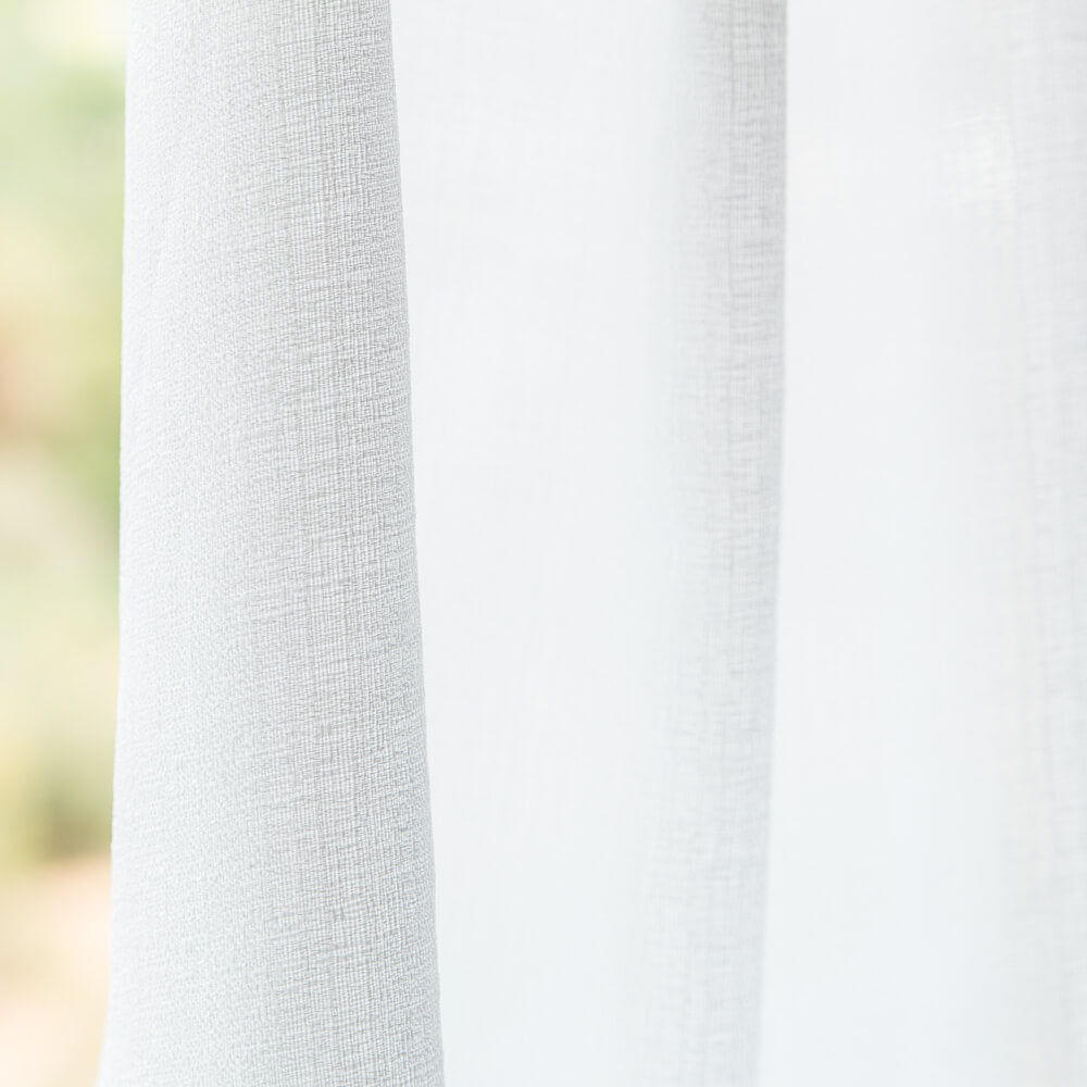 Voilage Jacquard Uni Blanc - Ribes y Casals