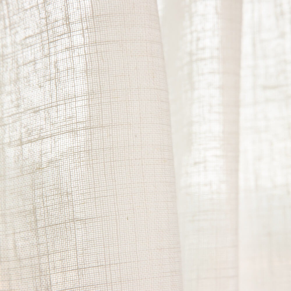 Rideau uni écologique blanc naturel - Ribes y Casals