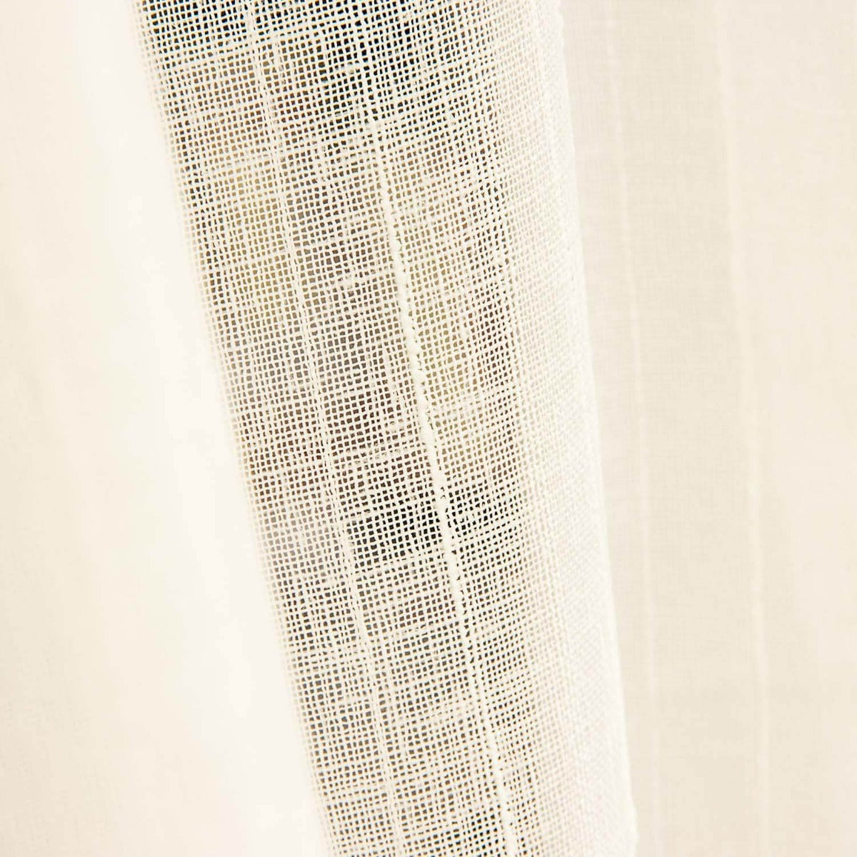 Voile rayé blanc naturel - Ribes y Casals