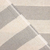 Rustique Sheer Herringbone Stripes Gris - Ribes y Casals