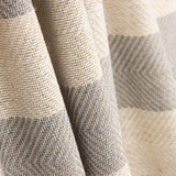 Rustique Sheer Herringbone Stripes Gris - Ribes y Casals