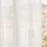 Rideau rustique en polyester blanc naturel - Ribes y Casals