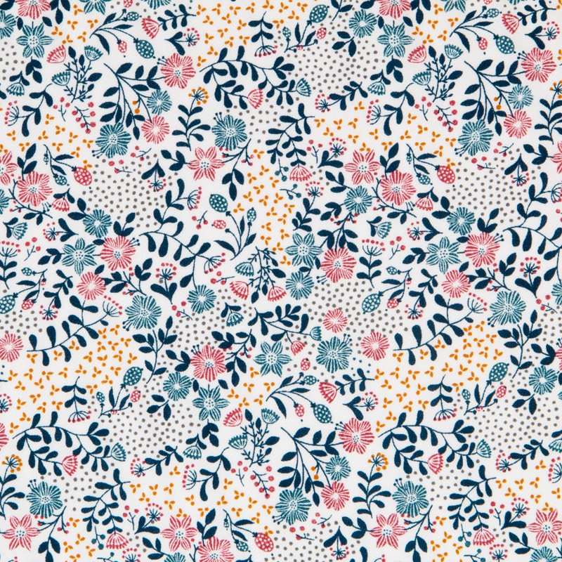 Viyella Viscose Écru Floral - Ribes y Casals