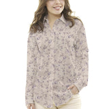 Viyella Viscose Fleurs Lila - Ribes y Casals