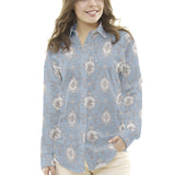 Viyella Viscose Vintage Bleu Clair - Ribes y Casals