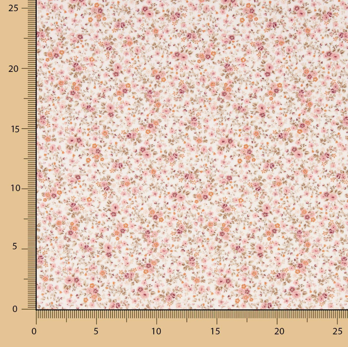 Viyela Coton Petites fleurs roses - Ribes y Casals