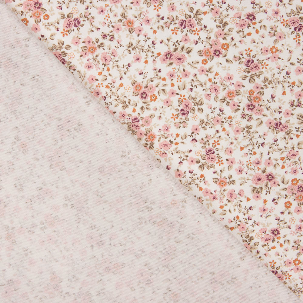 Viyela Coton Petites fleurs roses - Ribes y Casals