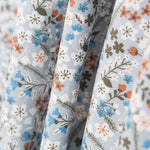 Viyela Fleurs Brindilles Celeste - Ribes y Casals