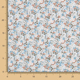 Viyela Fleurs Brindilles Celeste - Ribes y Casals