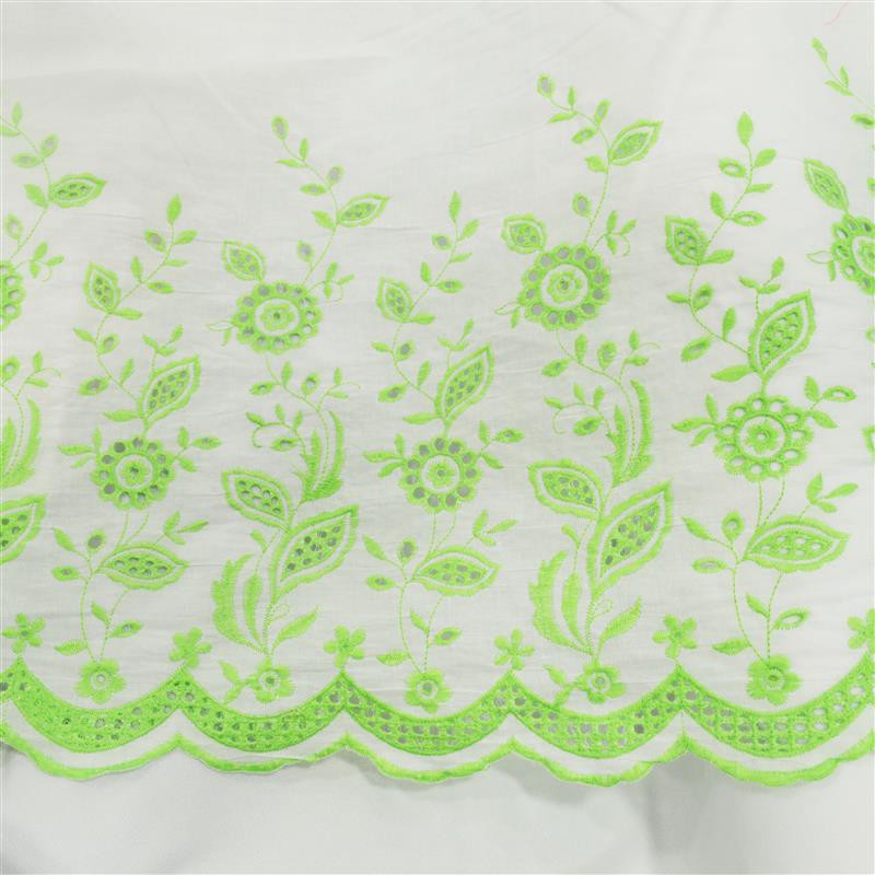 Voile Brodé Pistache - Ribes y Casals