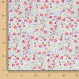 Voile Coton Fleurs Nîmes Rouge - Ribes y Casals