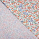 Voile Coton Fleurs Orange Écarlate - Ribes y Casals