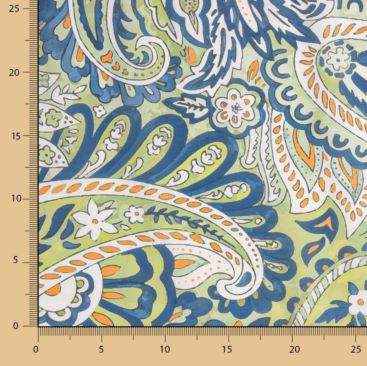 Voile de coton imprimé Supima 01 - Ribes y Casals
