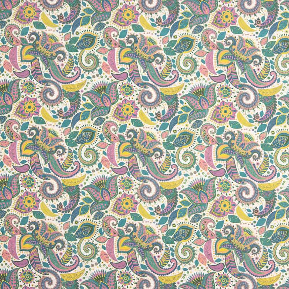 Voile Coton Supima Imprimé 03 Blanc - Ribes y Casals