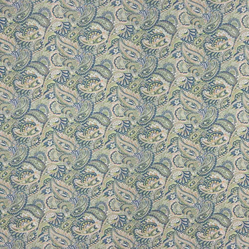 Voile de coton imprimé Supima 09 Bleu - Ribes y Casals