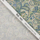 Voile de coton imprimé Supima 09 Bleu - Ribes y Casals