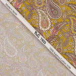 Voile de Coton Imprimé Supima 09 Moutarde - Ribes y Casals