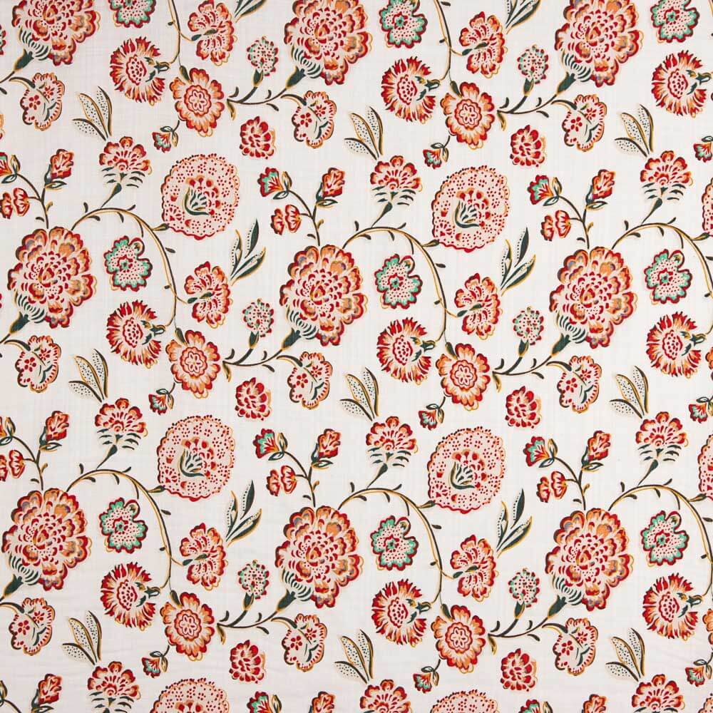 Voile Imprimé Floral Blanc - Ribes y Casals