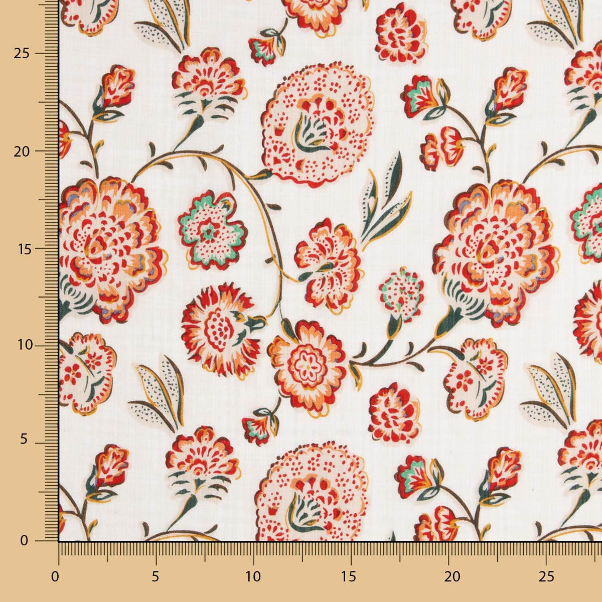 Voile Imprimé Floral Blanc - Ribes y Casals