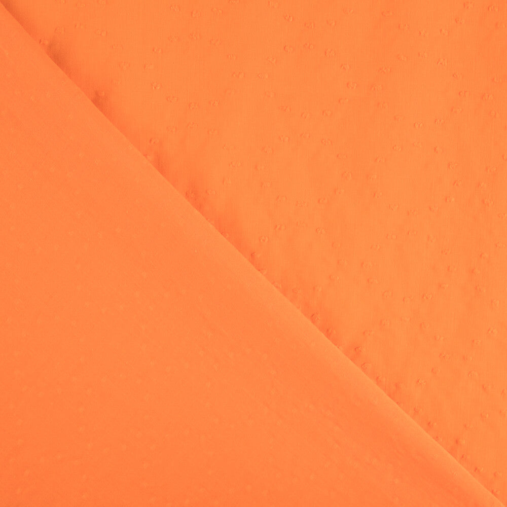 Voile Plumetis Orange Fluo - Ribes y Casals