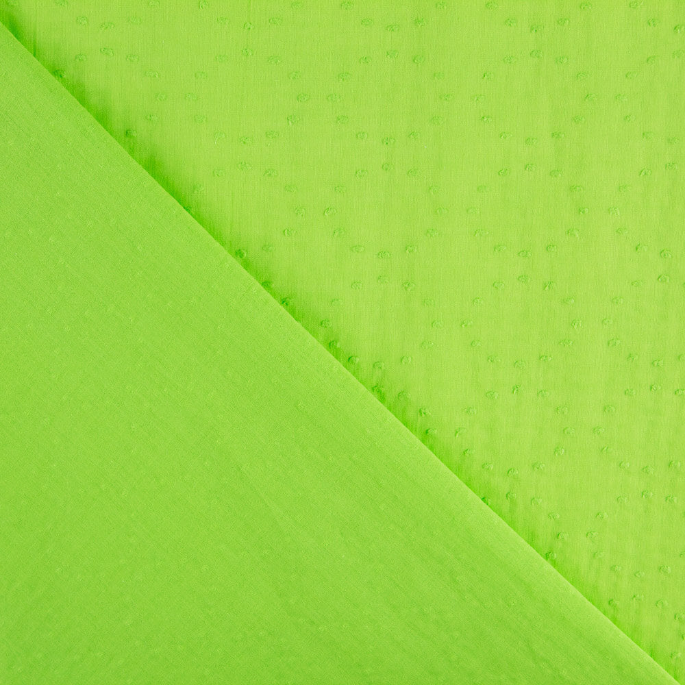 Voile Plumetis Vert Fluo - Ribes y Casals