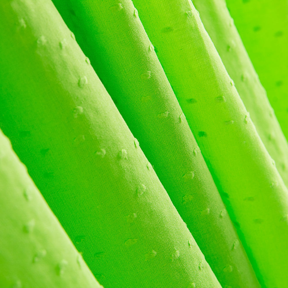 Voile Plumetis Vert Fluo - Ribes y Casals