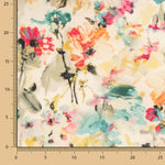 Voile Viscose Aquarelle Fleurs - Ribes y Casals