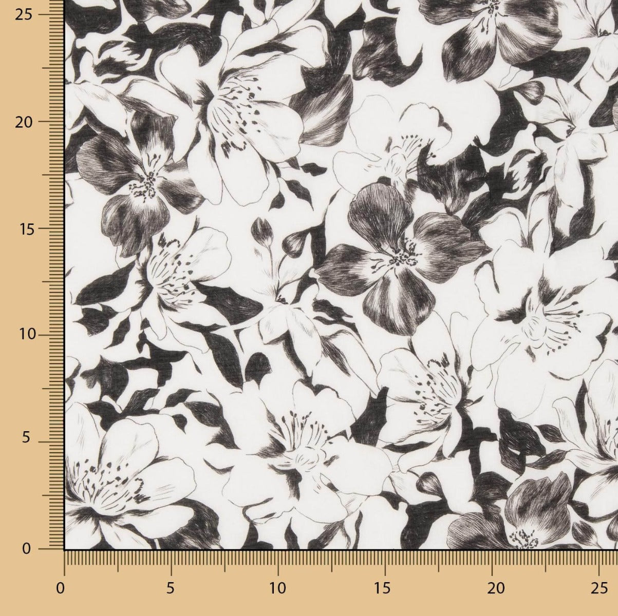 Voile Viscose Waikiki Noir - Ribes y Casals