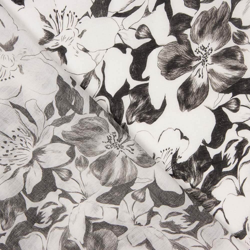 Voile Viscose Waikiki Noir - Ribes y Casals