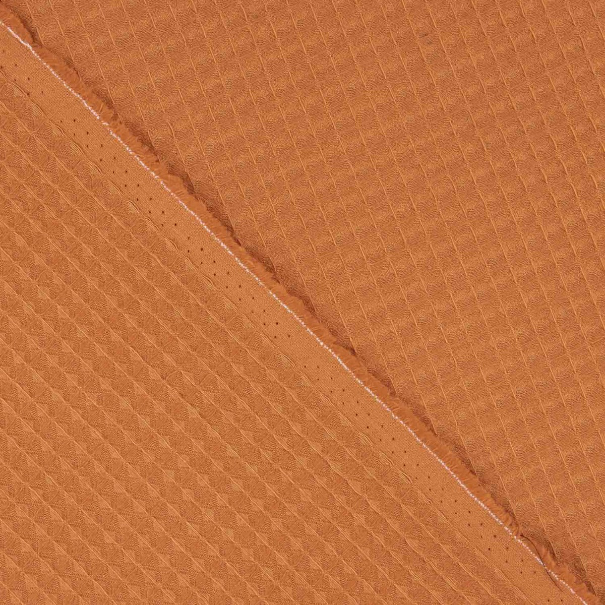 Piqué Gaufré Basique Bleu Chaud - Ribes y Casals