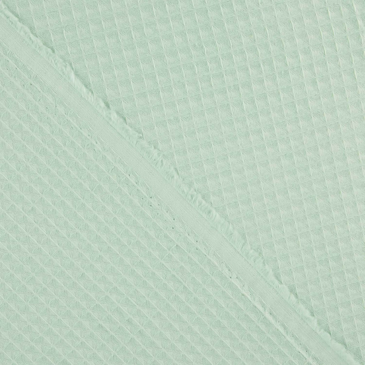 Retal Piqué Waffle Basic Menta 110x140 cm - Ribes y Casals