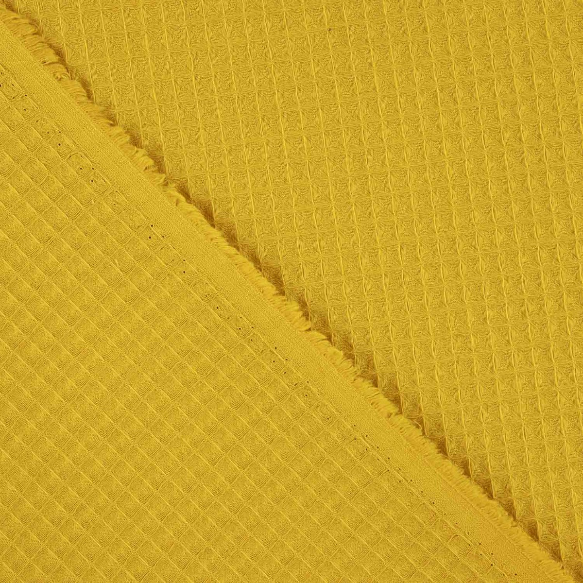 Piqué Gaufré Basique Moutarde - Ribes y Casals