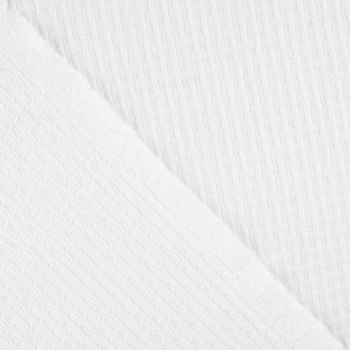 Piqué fin gaufré blanc - Ribes y Casals