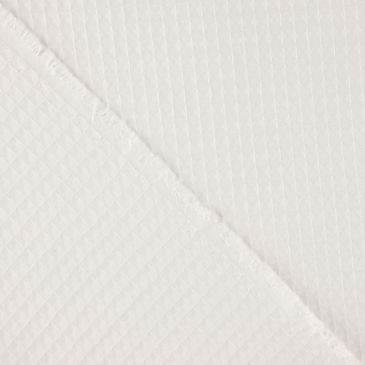 Gaufré piqué basique blanc naturel - Ribes y Casals