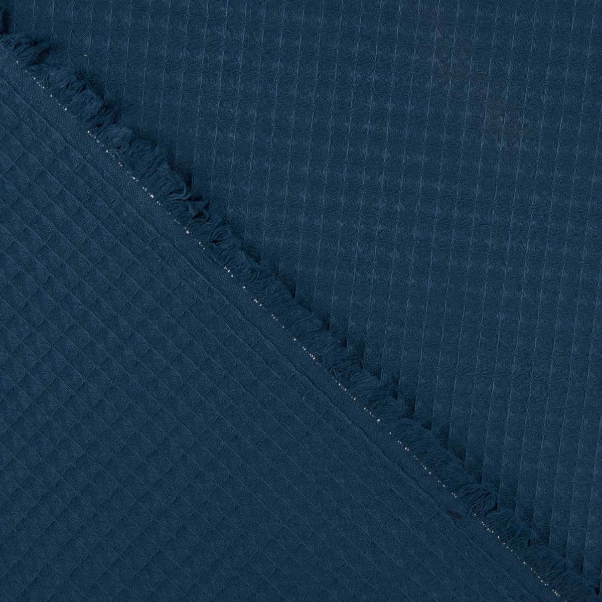 Gaufré piqué basique bleu marine - Ribes y Casals