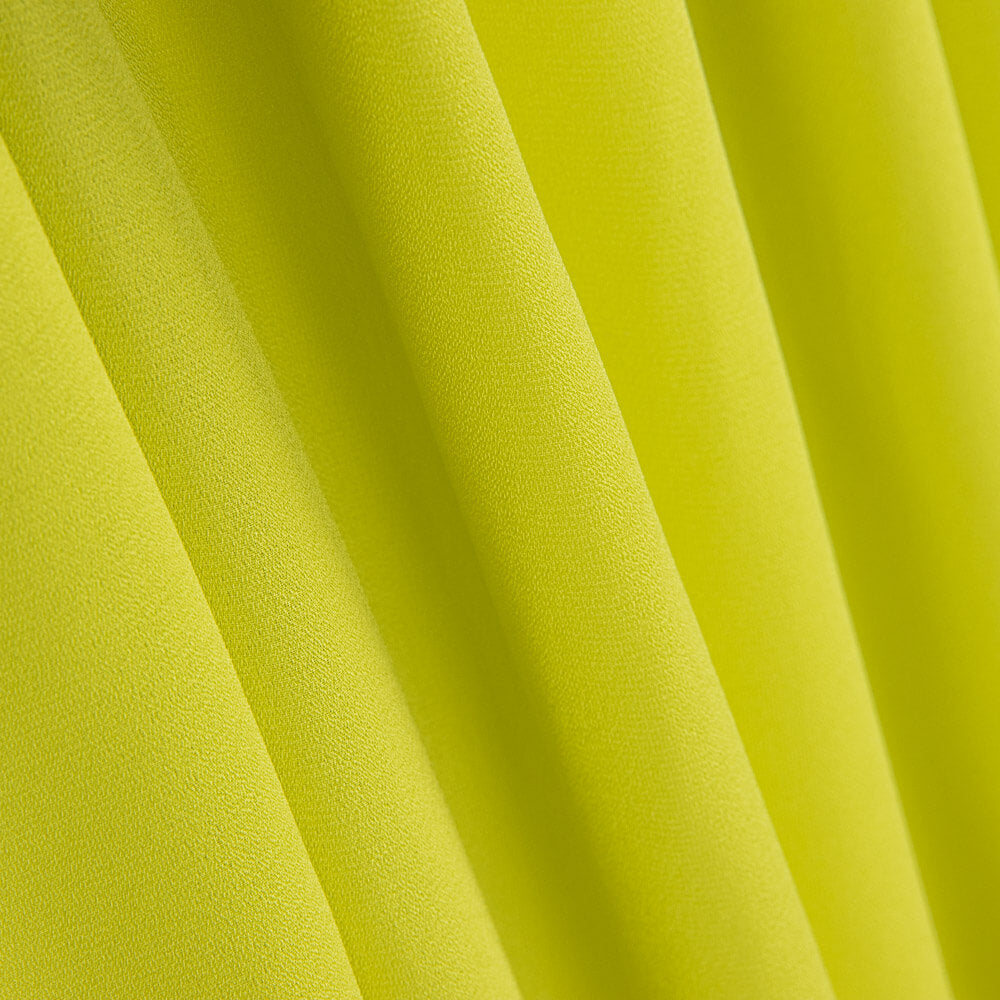 Georgette Polyester Vert Citron - Ribes y Casals