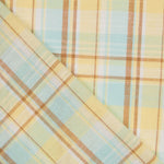 Tissu Madras Carreaux Camel Jaune - Ribes y Casals