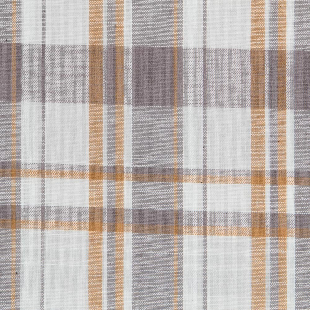 Tissu Madras Carreaux Camel Marron - Ribes y Casals