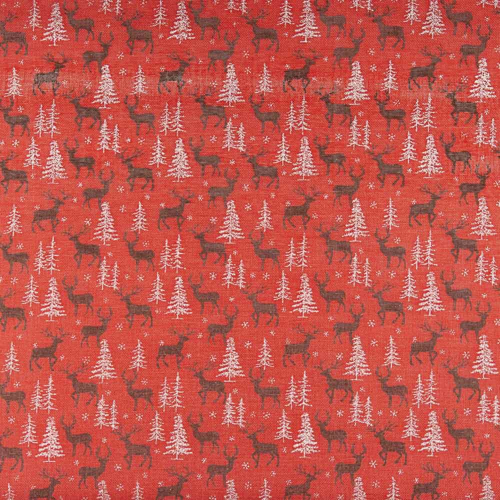 Jute imprimé de Noël avec rennes - Ribes y Casals