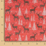 Jute imprimé de Noël avec rennes - Ribes y Casals