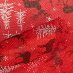 Jute imprimé de Noël avec rennes - Ribes y Casals